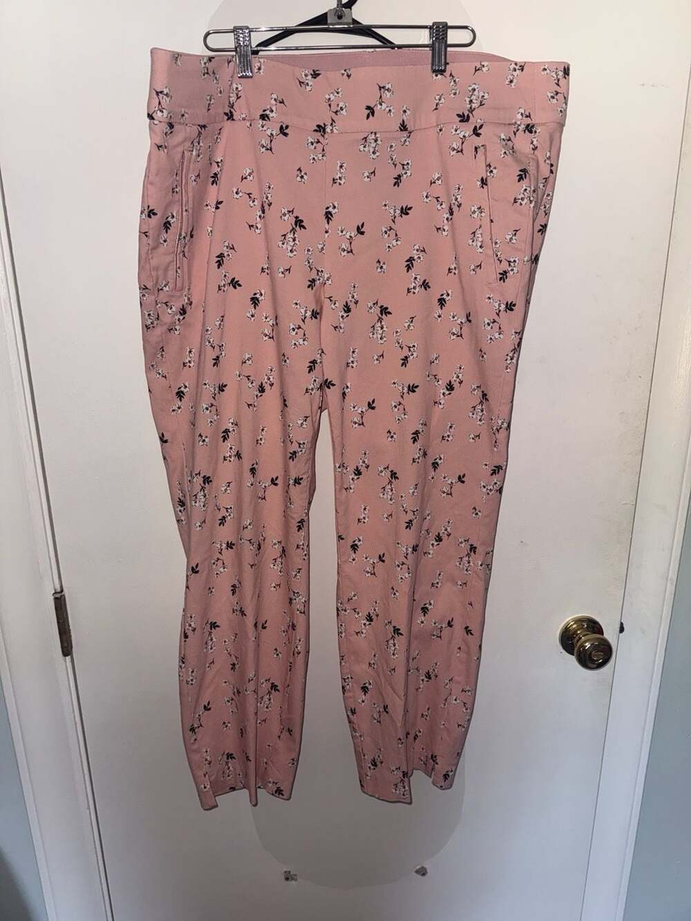 Lane Bryant The Allie Skinny Ankle Pink Floral Pants Size 20R